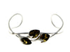 Beautiful Designer Silver Bracelet set with Baltic Amber - BL0054 - SilverAmberJewellery