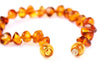 Beautiful Baroque Bracelets & Anklets in Cognac colour - Sizes Baby to Adults - SilverAmberJewellery