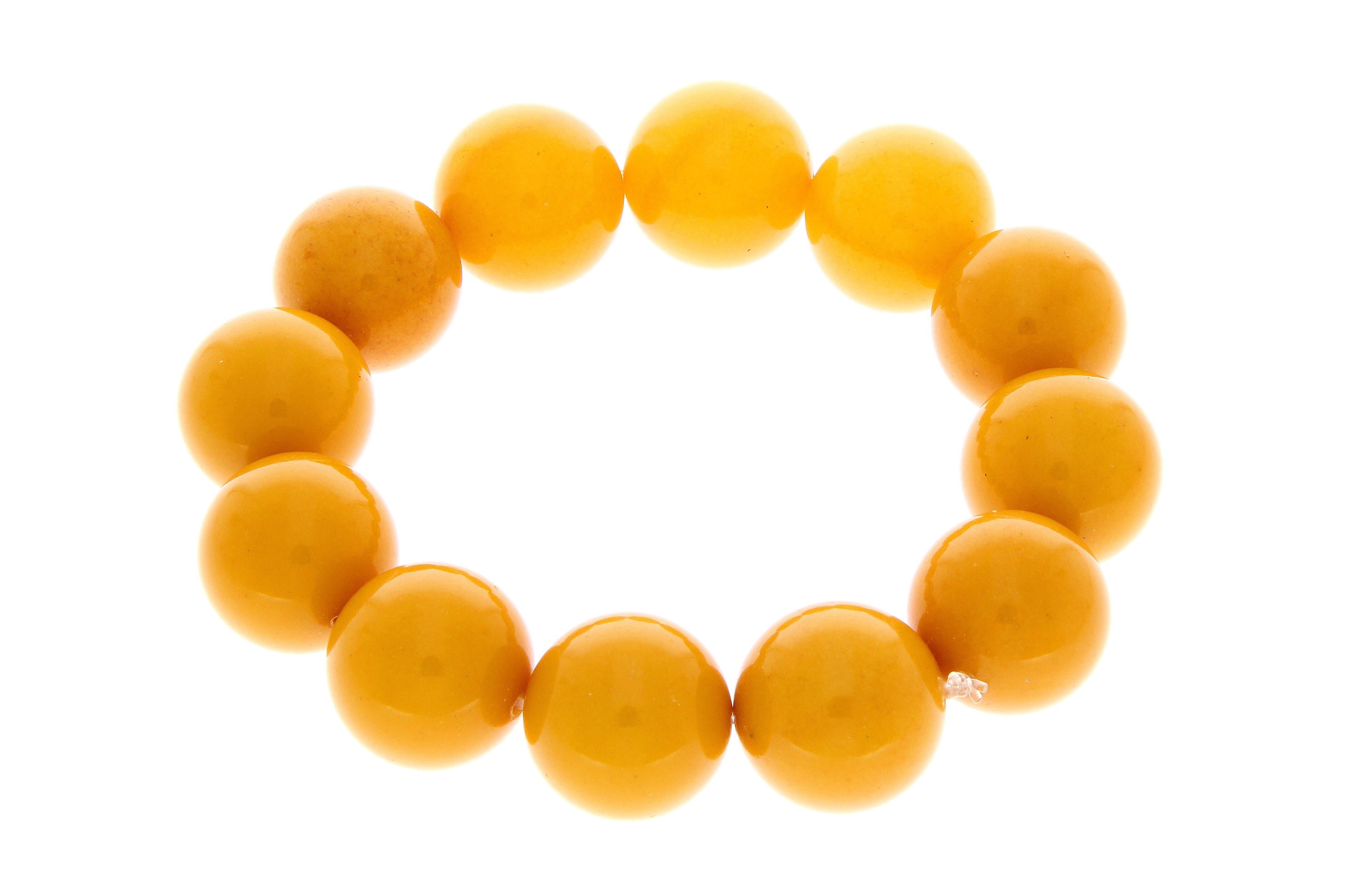 Exclusive perfect ball Genuine Baltic Amber Bracelet - BT0122