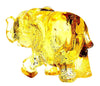 Figurine Superb Quality Handmade Natural Carved Elephant made of Genuine Baltic Amber - CRV63