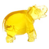 Figurine Superb Quality Handmade Natural Carved Elephant made of Genuine Baltic Amber - CRV98