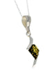 925 Sterling Silver & Genuine Baltic Amber Classic Pendant - G204