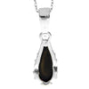 925 Sterling Silver & Baltic Amber Modern Teardrop Pendant - G233