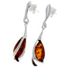 Designer Drop Earrings - SilverAmberJewellery