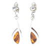 Designer Drop Earrings - SilverAmberJewellery