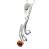 925 Sterling Silver & Baltic Amber Alphabet Letters Pendant - GL2003