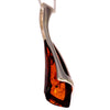 925 Sterling Silver & Genuine Baltic Amber Modern Pendant - GL344