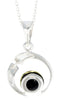 925 Sterling Silver Modern Pendant with Baltic Amber - GL382