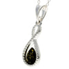 925 Sterling Silver & Baltic Amber Infinity Pendant - GL393