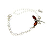 Beautiful Designer Silver Butterfly Bracelet set with Baltic Amber - GL534