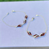 925 Sterling Silver & Baltic Amber Modern Adjustable Bracelet - GL539S