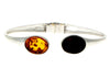 Beautiful Designer Silver Bracelet set with Baltic Amber - GL540 - SilverAmberJewellery