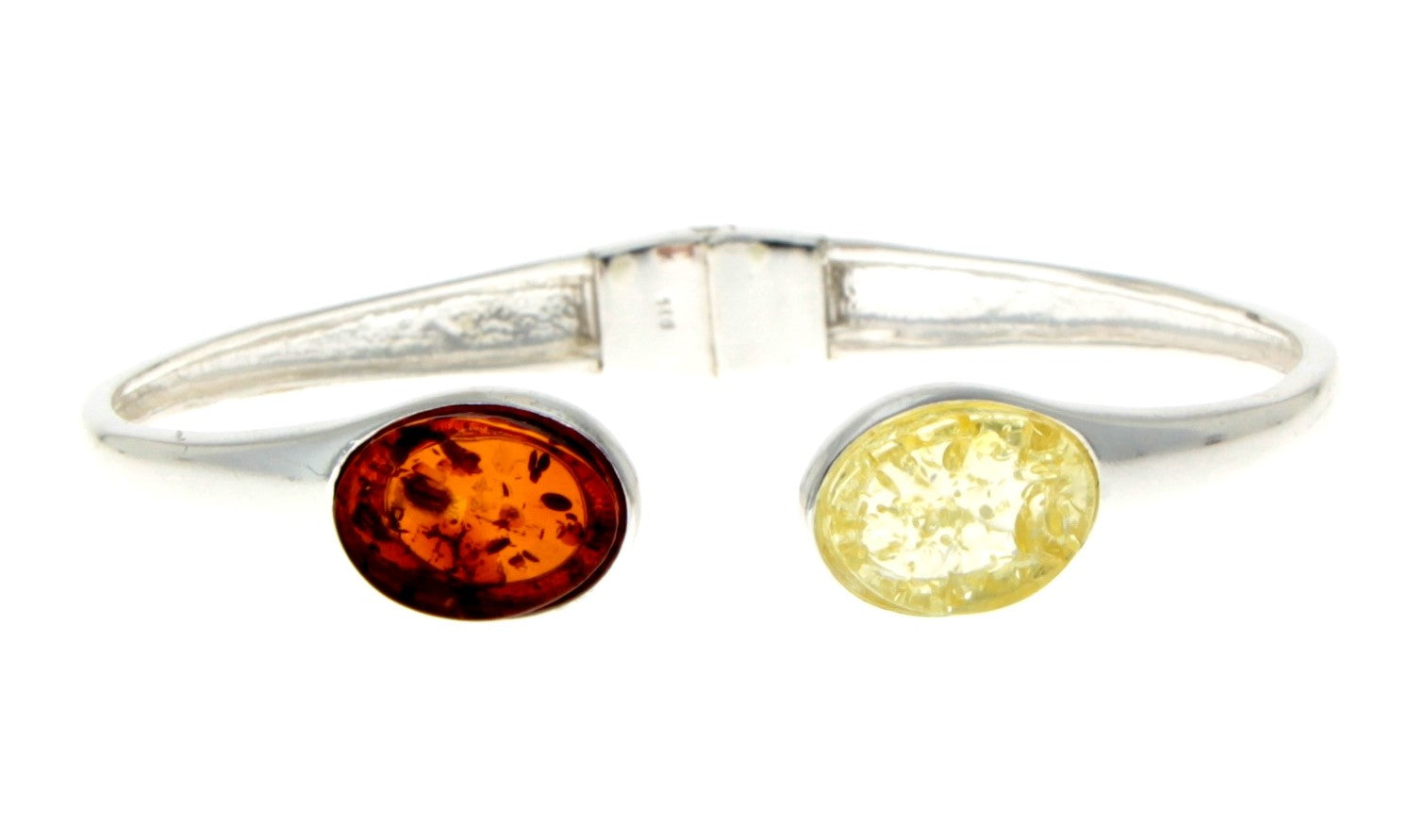 Beautiful Designer Silver Bracelet set with Baltic Amber - GL540 - SilverAmberJewellery