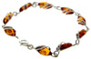 Beautiful Designer Silver Bracelet set with Baltic Amber - GL543 - SilverAmberJewellery