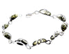 Beautiful Designer Silver Bracelet set with Baltic Amber - GL543