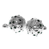 925 Sterling Silver & Green Zirconia Ball Plug Earrings - GS001