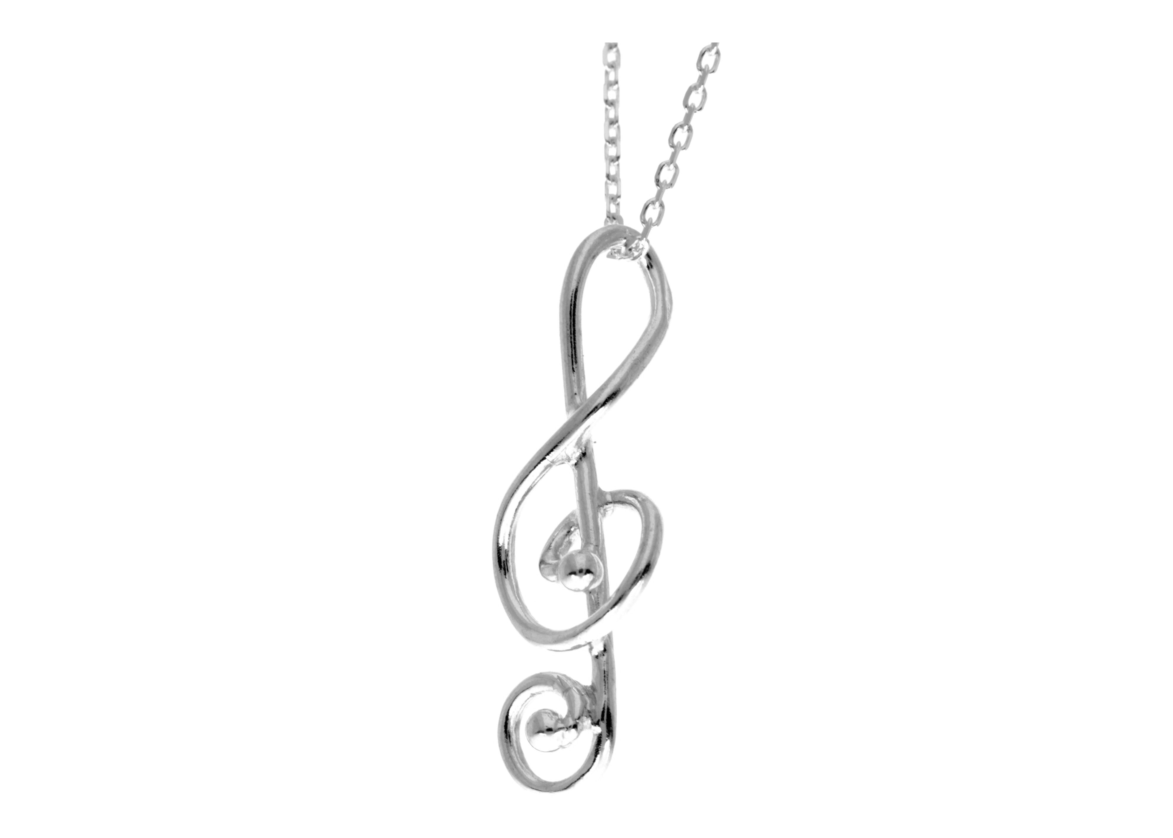 925 Sterling Silver Classic Clef Pendant- GS201