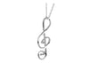 925 Sterling Silver Classic Clef Pendant- GS201