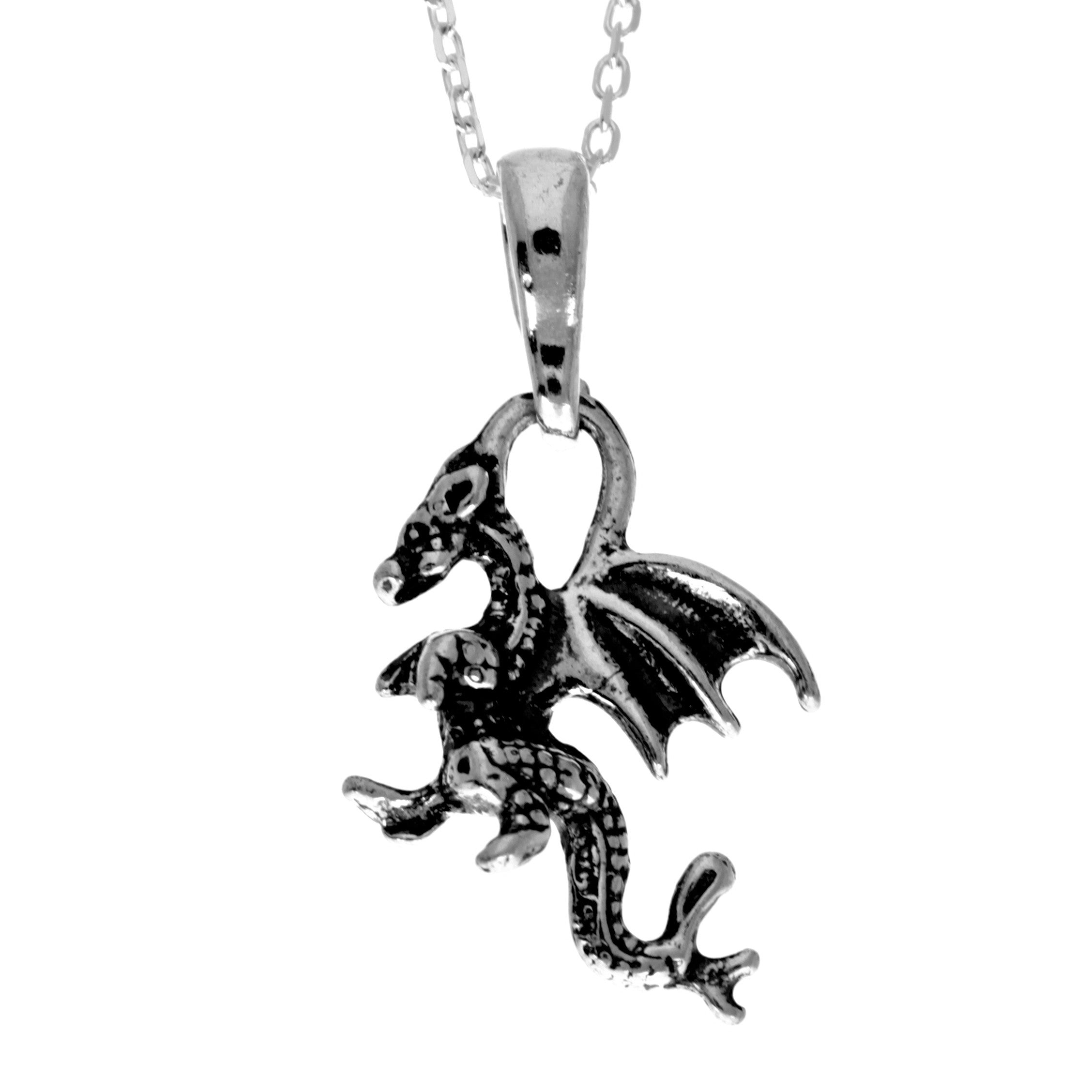 925 Sterling Silver Classic Dragon Pendant  - GS202