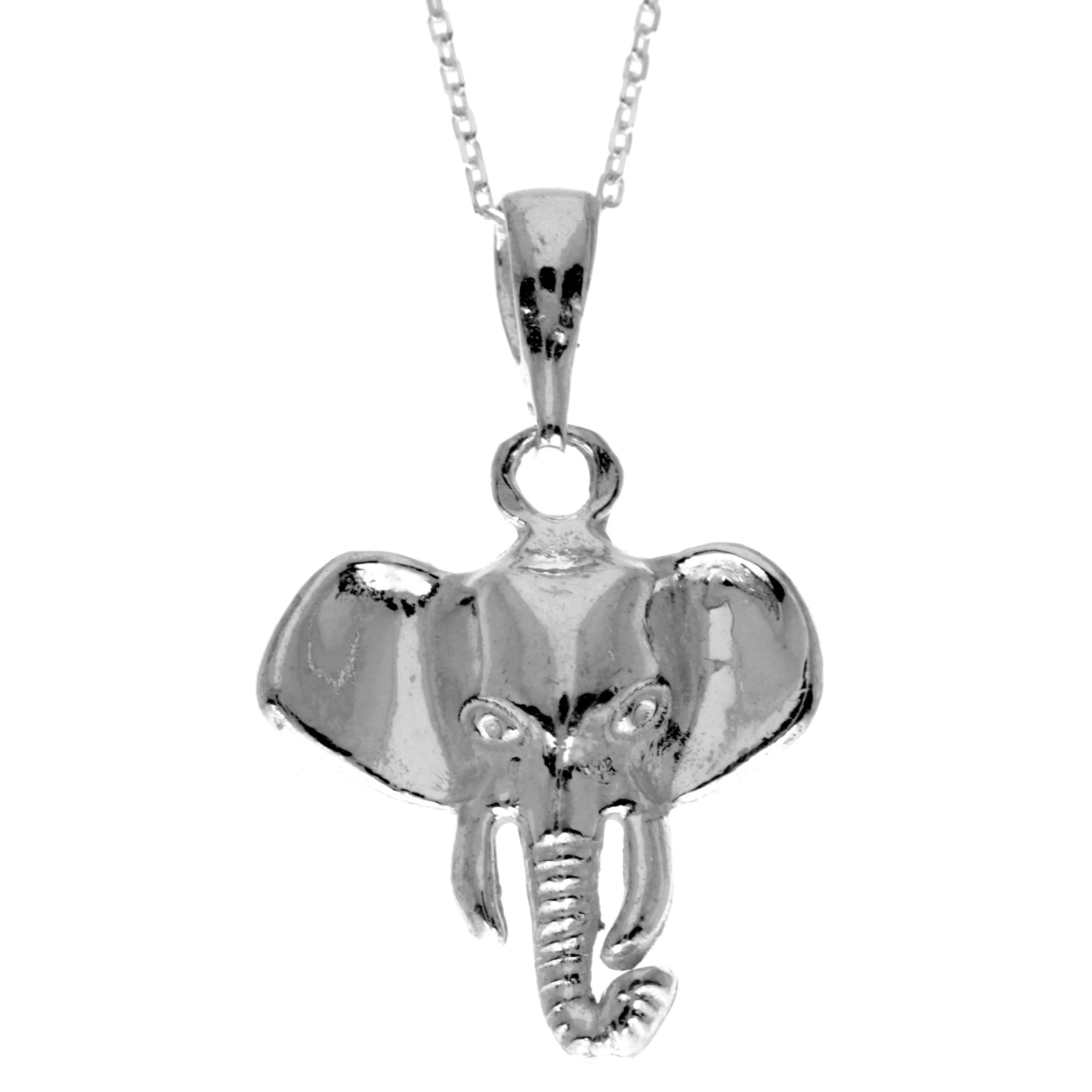 925 Sterling Silver Classic Elephant Pendant  - GS205