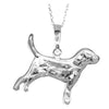 925 Sterling Silver Classic Dog Pendant  - GS206