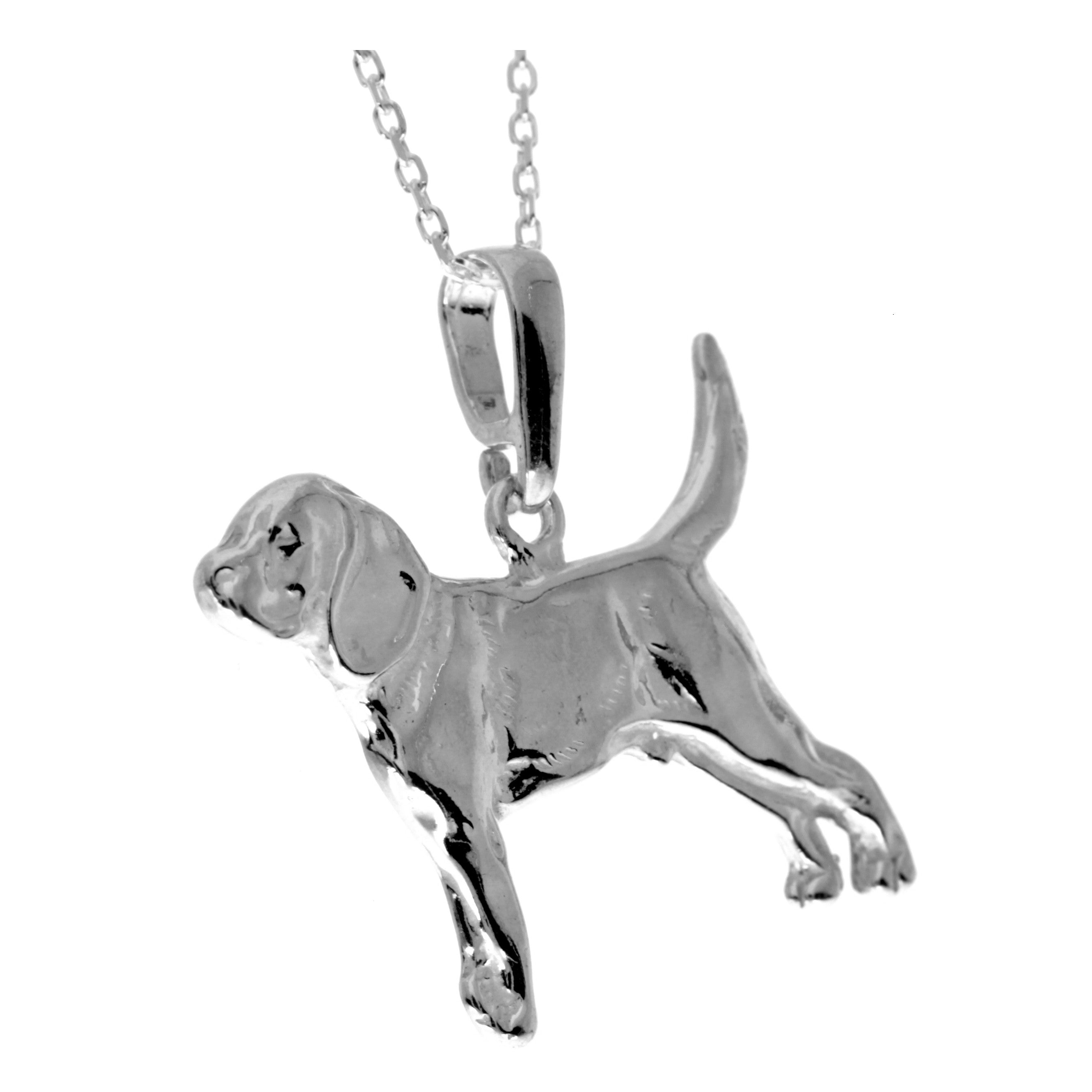 925 Sterling Silver Classic Dog Pendant  - GS206