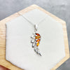 925 Sterling Silver Lucky Angel Wing with Baltic Amber - GL367