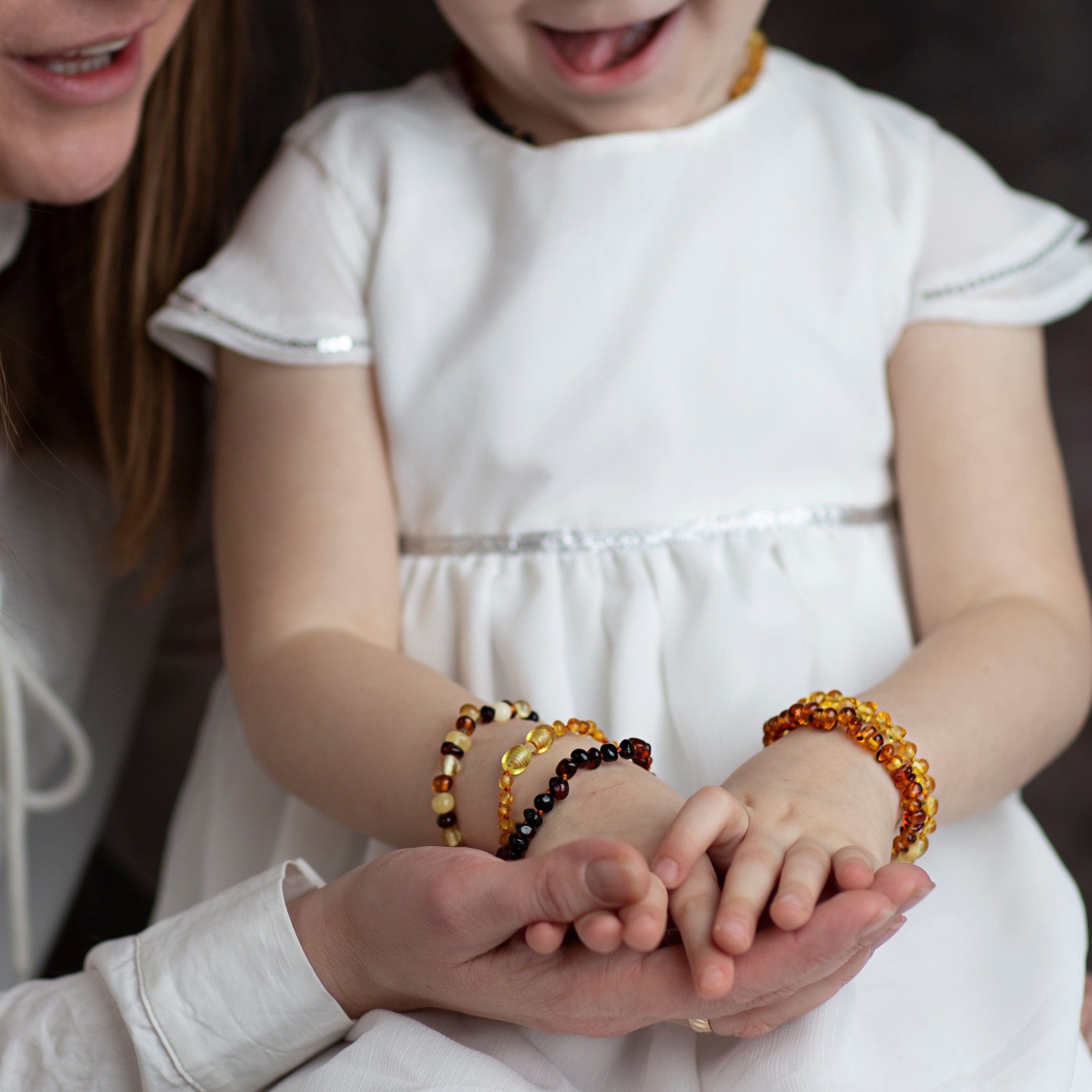 Beautiful Baroque Bracelets & Anklets in Cognac, Mix, Lemon & Honey colours - Various Sizes