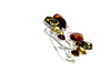 Modern design Baltic Amber Brooch - SilverAmberJewellery