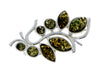 Modern design Baltic Amber Brooch - SilverAmberJewellery