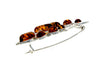 Modern design Baltic Amber Brooch - SilverAmberJewellery