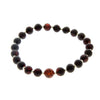 Genuine Baltic Amber Elastic Bracelet for Men - MB001