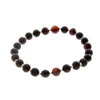 Genuine Baltic Amber Elastic Bracelet for Men - MB001