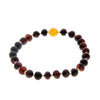 Genuine Baltic Amber Elastic Bracelet for Men - MB001