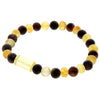 Genuine Baltic Amber Elastic Bracelet for Men - MB004