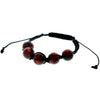 Genuine Baltic Amber Adjustable Bracelet for Men with Amber Balls - MB020