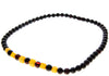 Genuine Baltic Amber Round Beads for Men / Unisex Beaded Necklace. MB025N