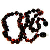 Genuine Baltic Amber Polished Baroque Beaded Necklace in various colours & sizes. All beads knotted in between.