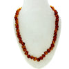 Genuine Baltic Amber Polished Baroque Beaded Necklace in various colours & sizes. All beads knotted in between.