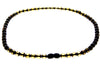 Genuine Baltic Amber Round Faceted Beads for Men / Unisex Beaded Necklace - FACNG18