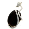 925 Sterling Silver & Genuine Cherry Baltic Amber Exlusive Unique Pendant - PD2090