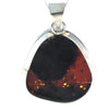 925 Sterling Silver & Genuine Green Baltic Amber Exlusive Unique Pendant - PD2230