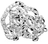 Made in Italy - 925 Sterling Silver 4mm Thick Curbs Chain - PD-IT-100-N