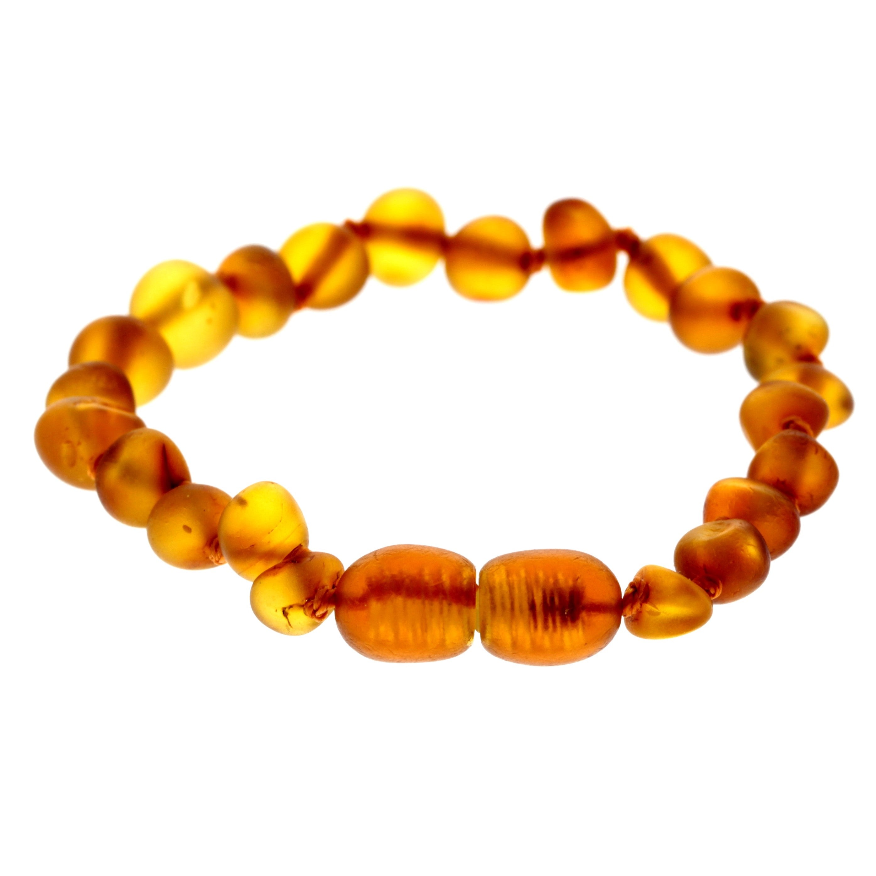 Beautiful RAW Baroque Bracelets & Anklets in Cognac & Mix colours - Various Sizes - BRAW