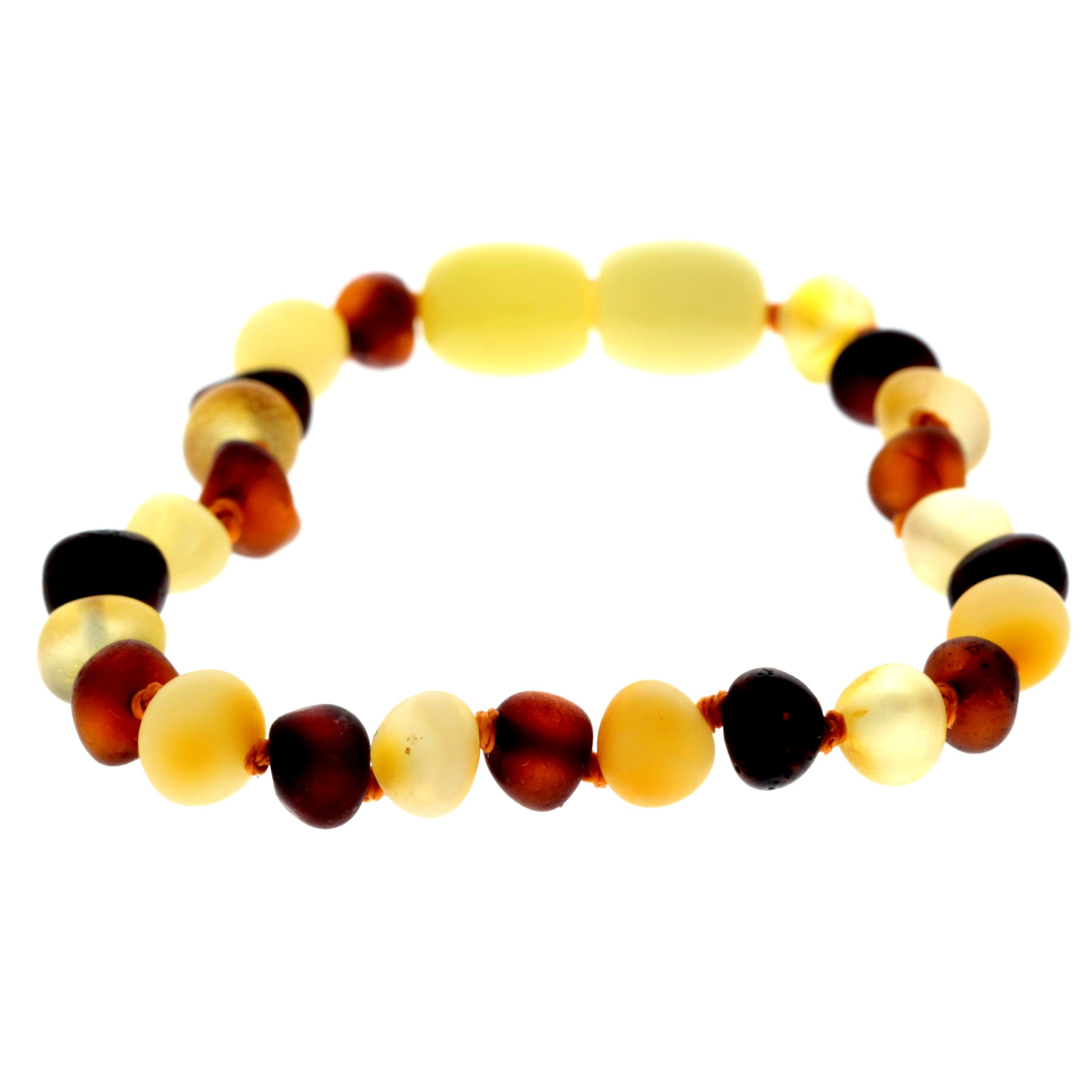 Beautiful RAW Baroque Bracelets & Anklets in Cognac & Mix colours - Various Sizes - BRAW