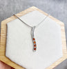 925 Sterling Silver & Baltic Amber Modern Designer Pendant - GL2021