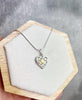 925 Sterling Silver & Baltic Amber Modern Heart Pendant - GL2006