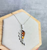 925 Sterling Silver Lucky Angel Wing with Baltic Amber - GL367